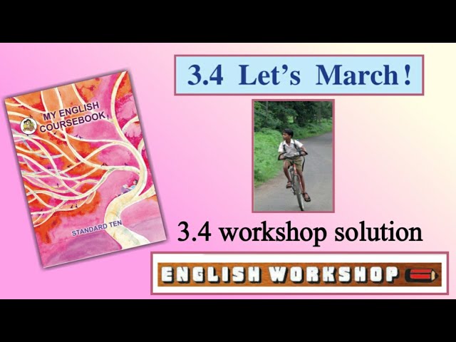10TH  -  English ( Unit 3.4 )