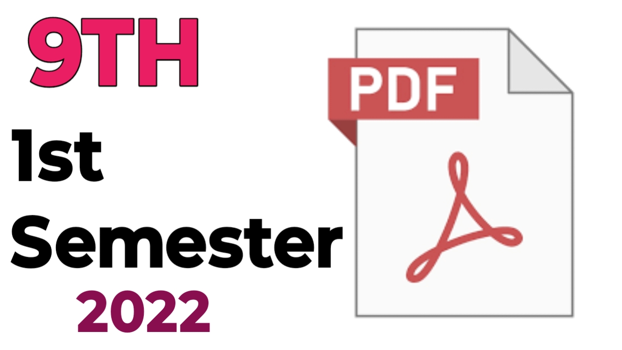 9TH  -  English ( 9th 1st semester 2022 )