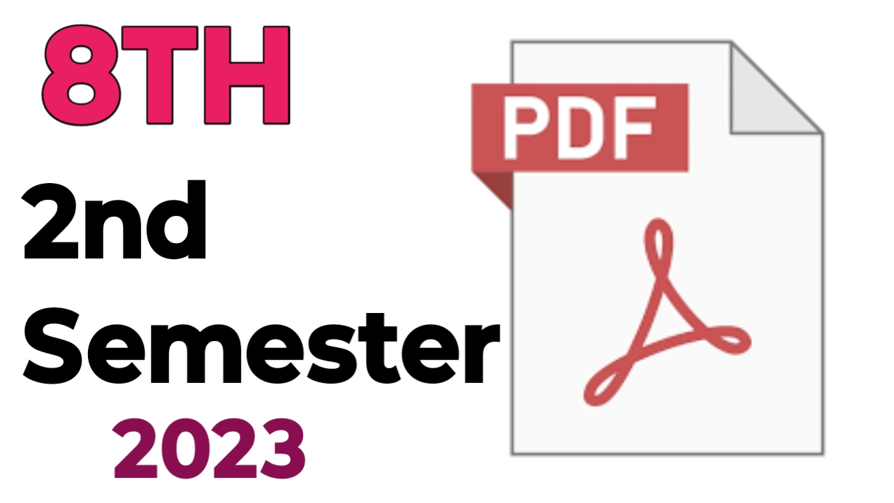 8TH  -  English ( 8th class 2nd semester question paper pdf download 2024 urdu medium )